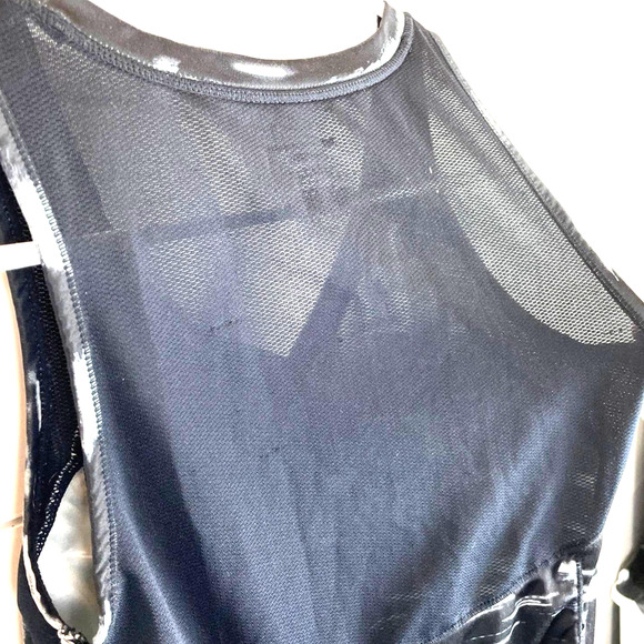 Tek Gear Tank Top Extra Small Black White Mesh Back Sleeveless Shirt Activewear - Picture 5 of 5